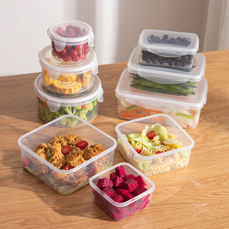 Food And Snacks For Picnic - PP弁当箱食品容器ピクニックスナック食事キッチン食品保存容器子供用食品箱冷蔵庫オーガナイザーボックス
