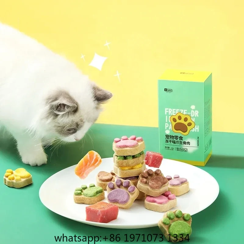 Food Snacks High In Protein - 猫用フリーズドライスナック 高タンパク質チキン フルーツと野菜 フリーズドライペットフード