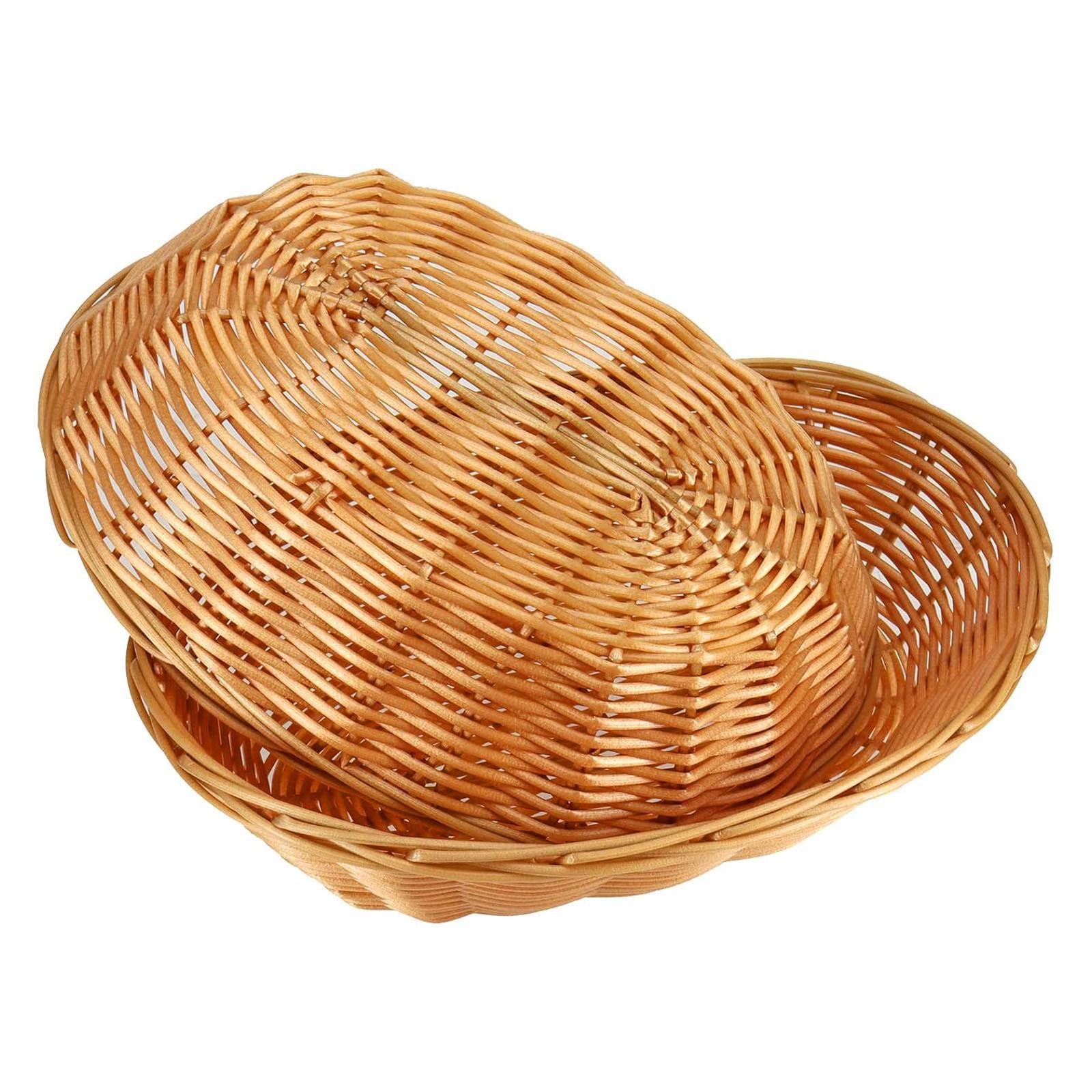 Snacks Food Gift Baskets - 10個入り食品収納バスケット、装飾トレイ、小型野菜バスケット、ギフト、スナックディスプレイ、カフェやリビングルーム用の編み込みパンバスケット