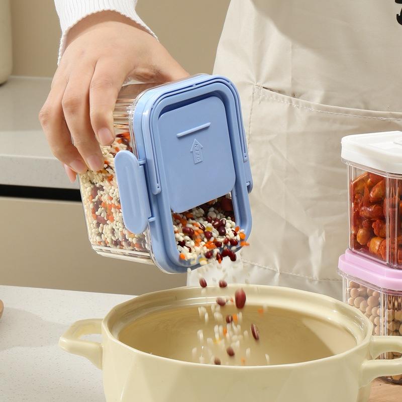Food Snacks For Picnic - 新しい密閉プラスチック製食品保存容器、ハンドルと蓋付き、漏れ防止、持ち運び可能なピクニック用スナックボックス