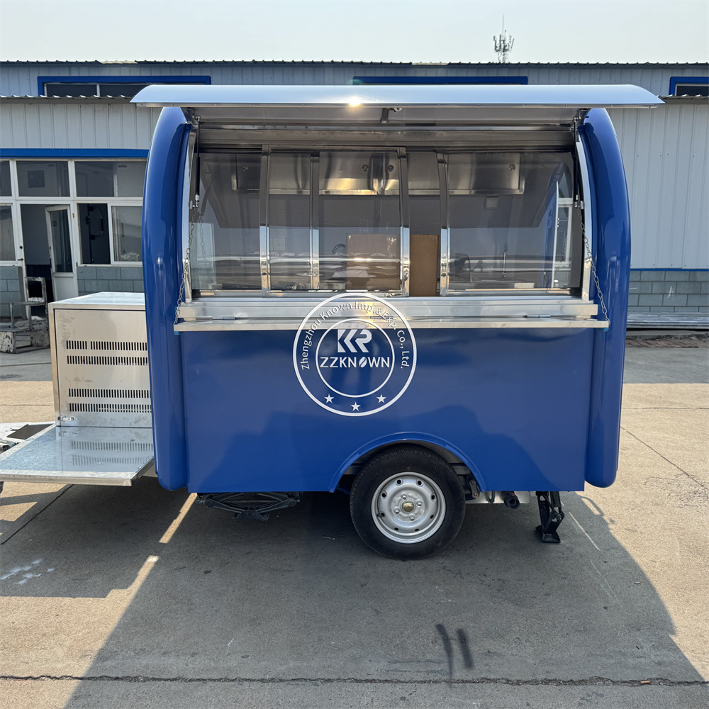 Street Food Snacks - 屋外モバイルバートレーラートラックストリートモバイルコーヒーティーカートスナックマシンモバイルキッチンコンセッションフードトラック（車輪付き）