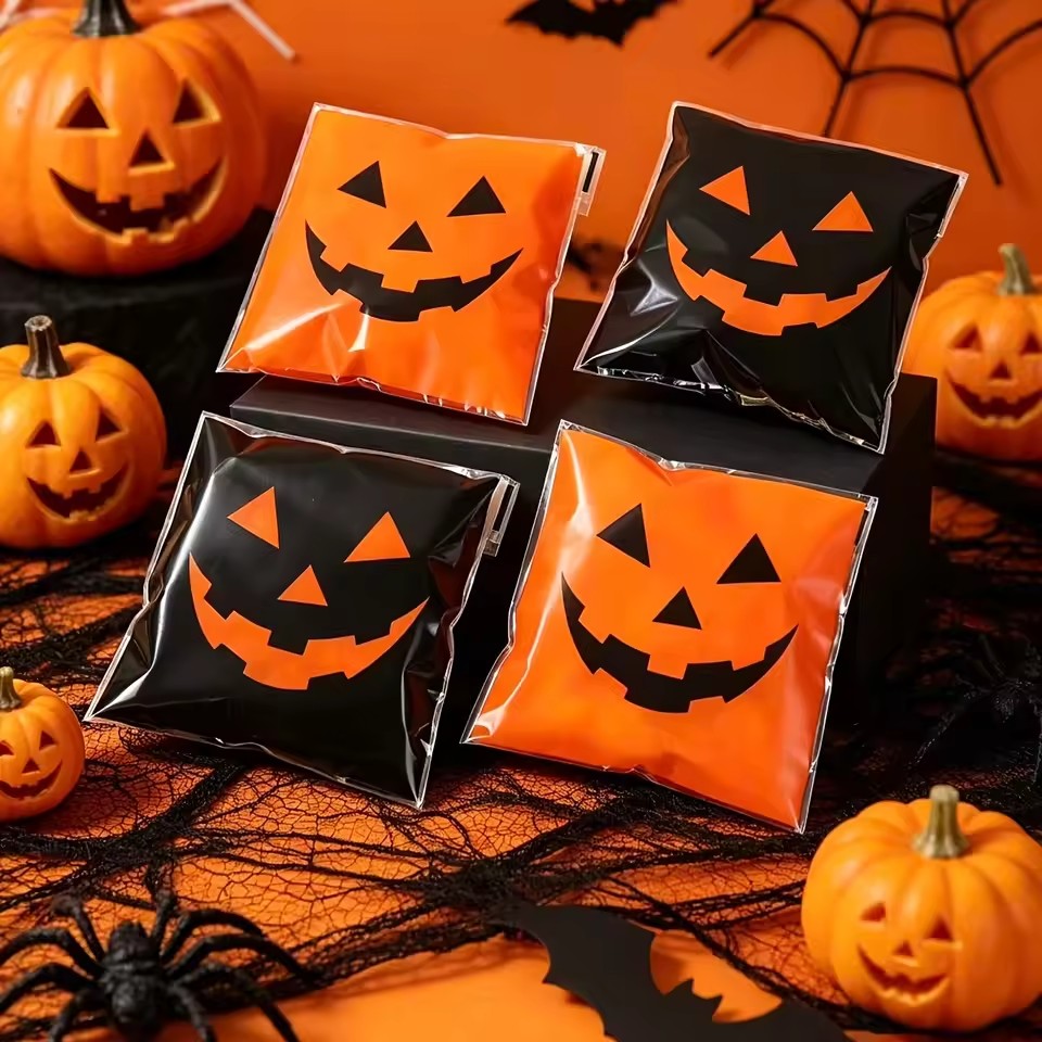 50/100個 ハロウィン ブラックオレンジ イービルパンプ - Food Snacks That Are Black のレビューと価格