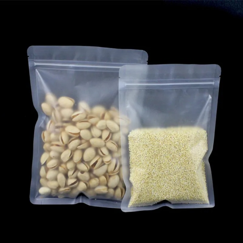 100個入りマットプラスチックジッパーバッグ - スナックや - Dry Food Snacks のレビューと価格