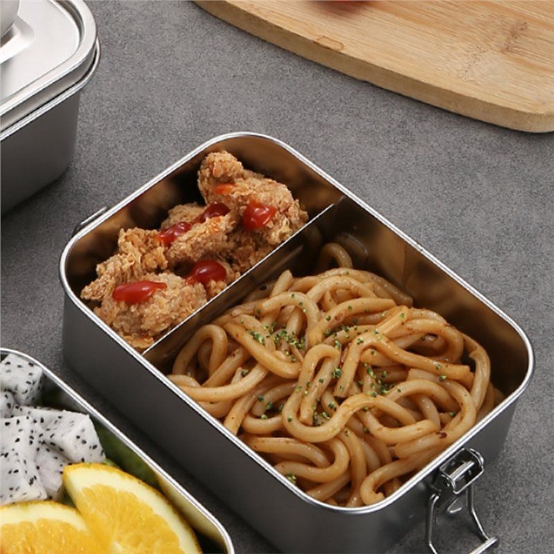 AEE2-ステンレス製弁当箱金属製ランチボックス食品保存容器 - Food Snacks For School のレビューと価格