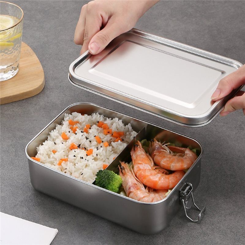 AEE2-ステンレス製弁当箱金属製ランチボックス食品保存容器 - Food Snacks For School のレビューと価格