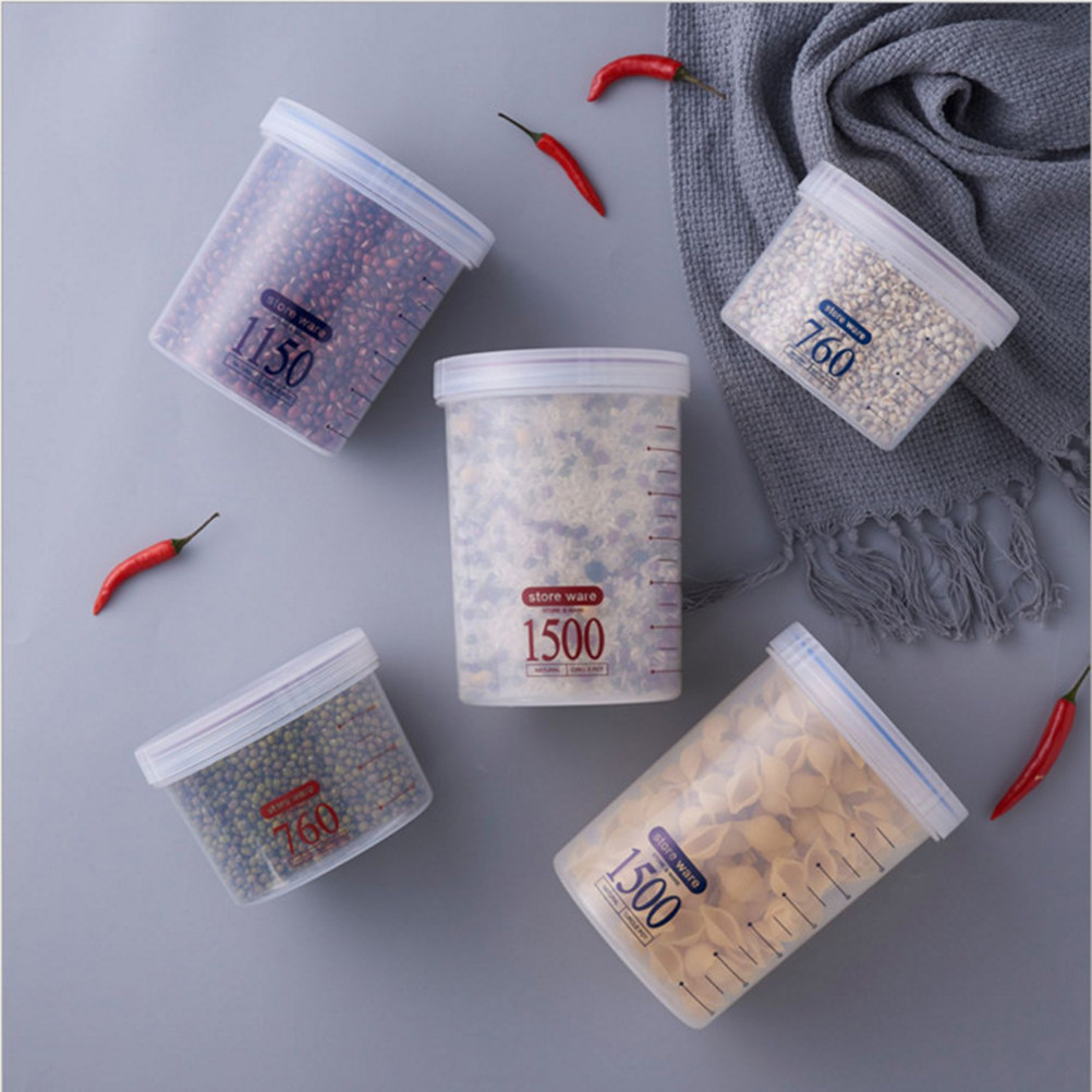 1500ml漏れ防止密閉食品保存容器、乾燥食品・シリアル・ス - Dry Food Snacks のレビューと価格