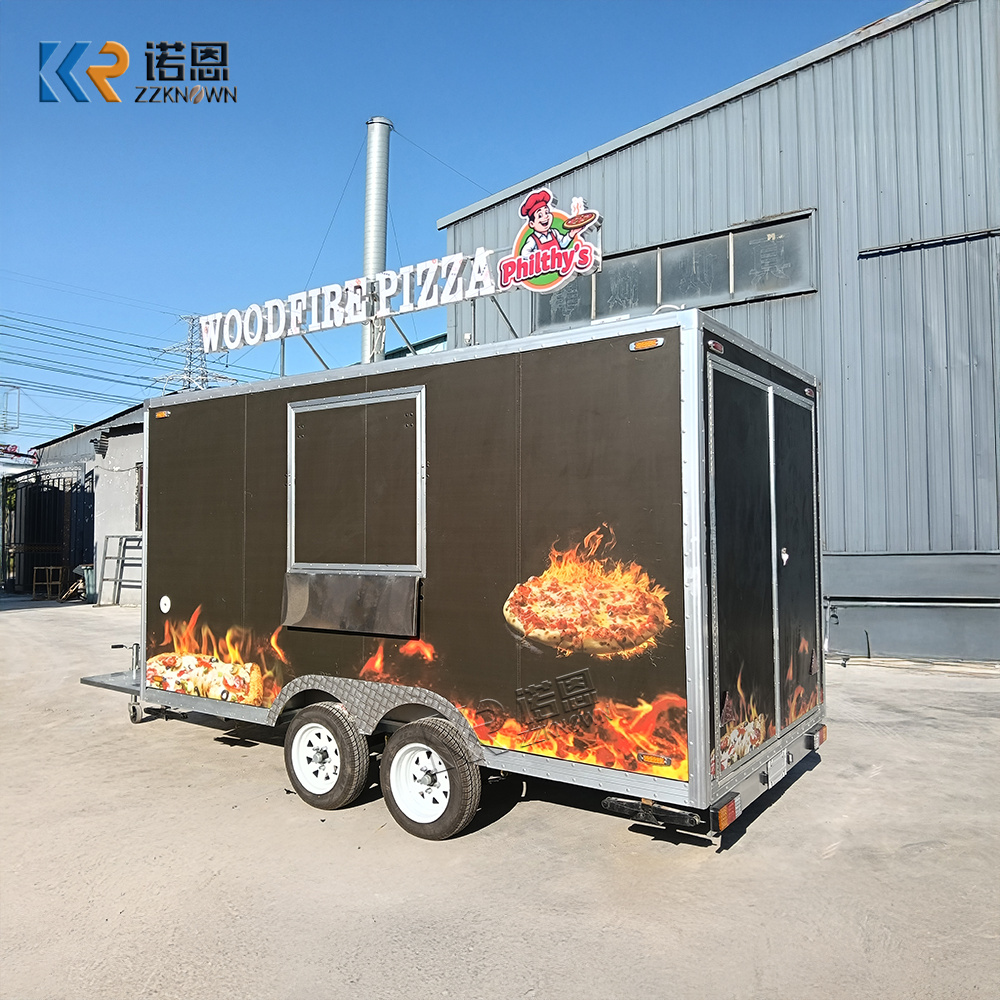 高品質クレープパンケーキデザートフードトレーラー移動式ケータ - Street Food Snacks のレビューと価格