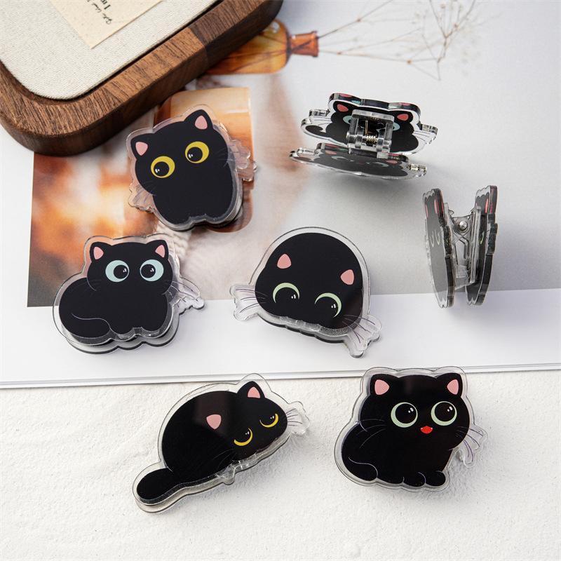 7 個のかわいい黒猫バッグクリップ食品保存シーリングクリップ - Food Snacks That Are Black のレビューと価格