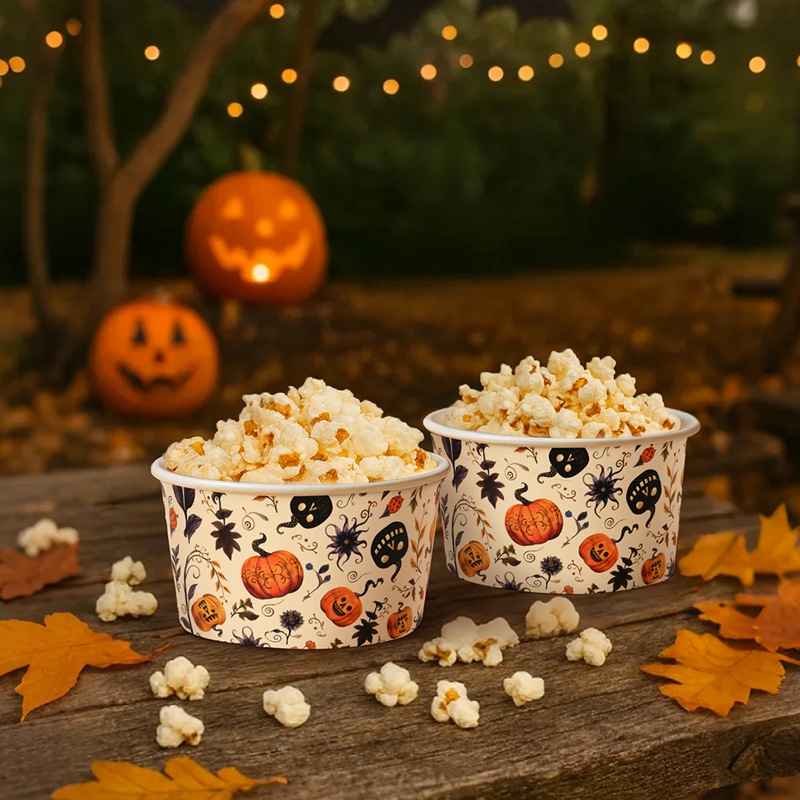10/30/50 個ハロウィン紙ボウルカボチャゴーストブラッ - Food Snacks That Are Black のレビューと価格