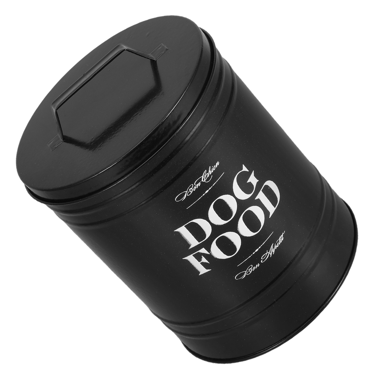 大型鉄製ドッグフード保存容器 密閉ペット容器 密封された子犬 - Food Snacks That Are Black のレビューと価格