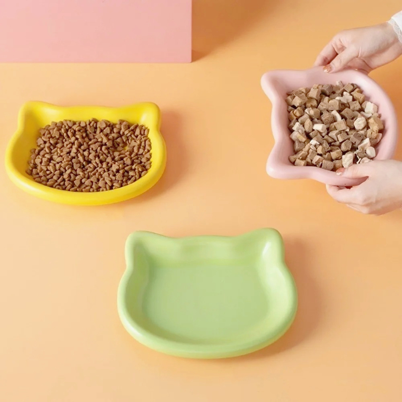 4色の黒ずみ防止ペットボウル、プレミアムキャットフード皿、ド - Food Snacks That Are Black のレビューと価格