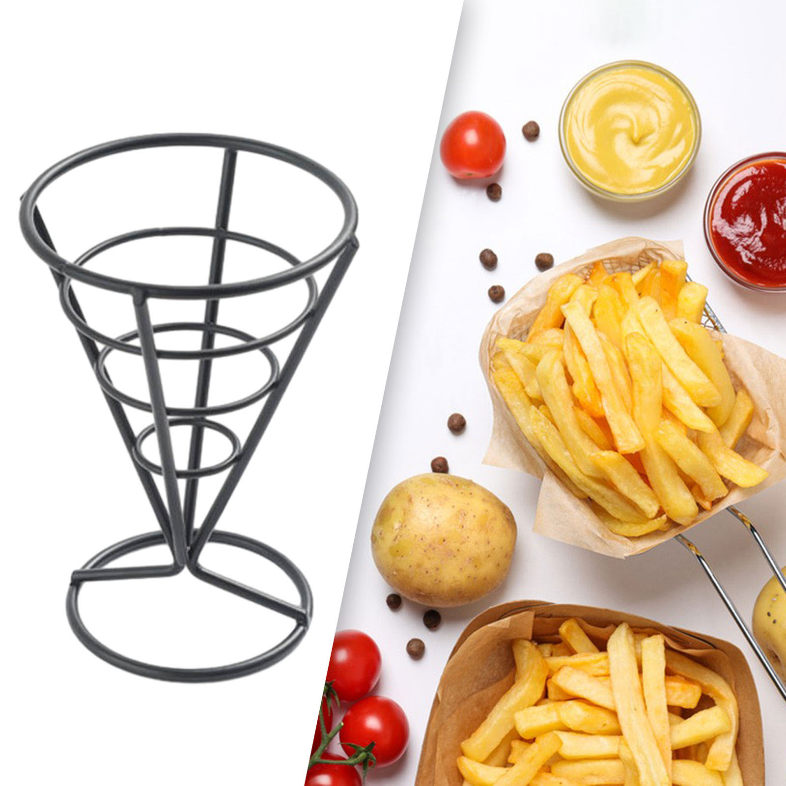 再利用可能なフランスのフライドポテトスタンド、キッチンテーブ - Food And Snacks For Picnic のレビューと価格