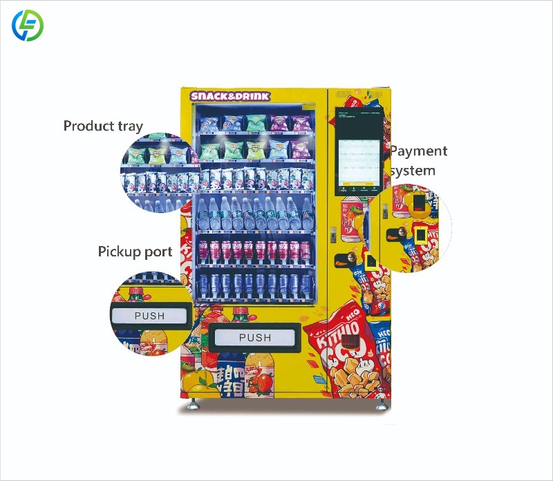カスタマイズ可能な24時間営業の食品・飲料・スナック自動販売 - Food Snacks For School のレビューと価格