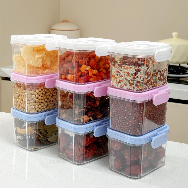 新しい密閉プラスチック製食品保存容器、ハンドルと蓋付き、漏れ - Food Snacks For Picnic のレビューと価格