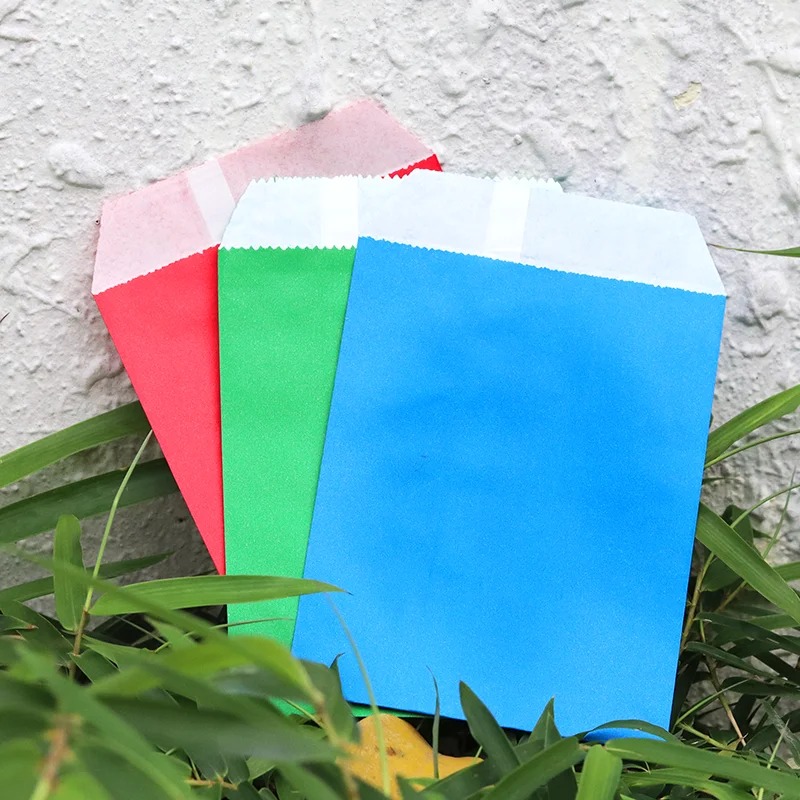 50/100 個カラーギフトクラフト紙袋キャンディーパンスナ - Food Snacks For School のレビューと価格