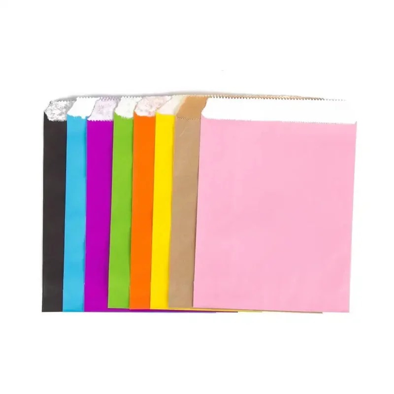 50/100 個カラーギフトクラフト紙袋キャンディーパンスナ - Food Snacks For School のレビューと価格
