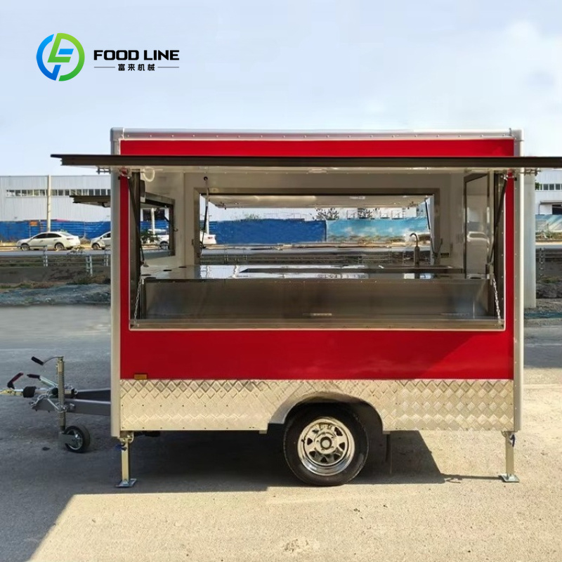 カスタマイズ可能な移動式フードトラックトレーラー、フル装備の - Street Food Snacks のレビューと価格