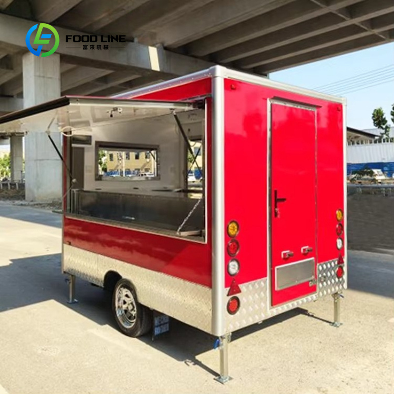 カスタマイズ可能な移動式フードトラックトレーラー、フル装備の - Street Food Snacks のレビューと価格