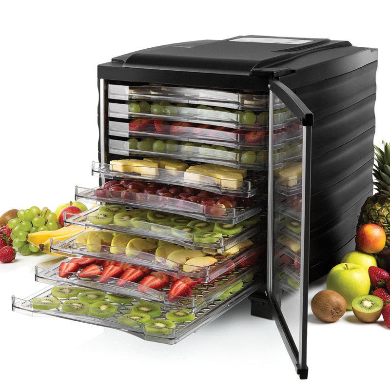 家庭用食品乾燥機 ブラック 10層 果物・野菜乾燥機 800 - Food Energy Snacks のレビューと価格