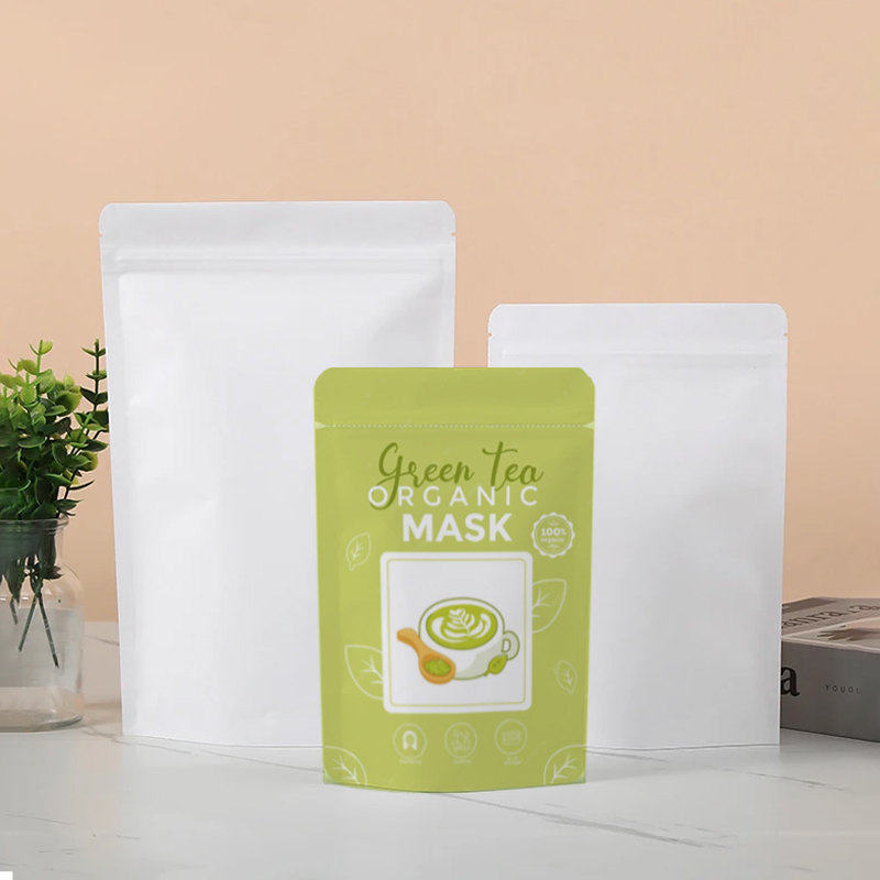 カスタマイズ可能な白クラフト紙ジップロック包装袋 DIY コ - Food Snacks For School のレビューと価格